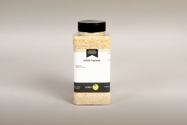 Vitlök hackad 650g packad i 1 liters pet.